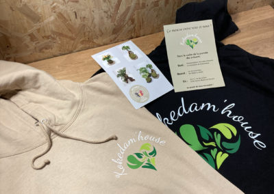 Hoodie et flyers Kokedam'house