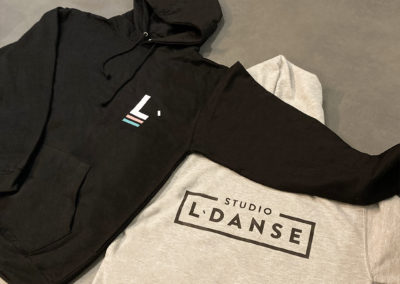 Hoodies à capuches pour Studio L-Danse à Arlon !